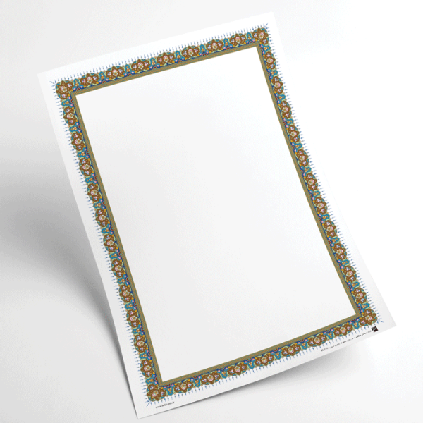 کاغذ تذهیب گلاسه کد H-279