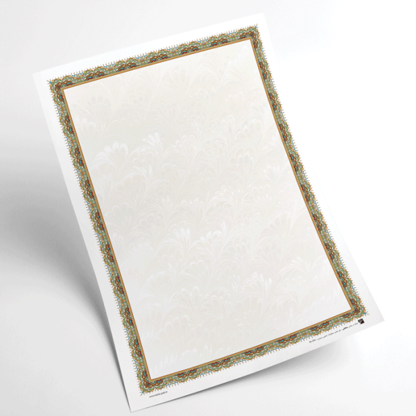 کاغذ تذهیب گلاسه کد H-291