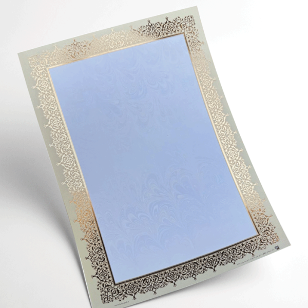 کاغذ تذهیب گلاسه طلاکوب کد H-310