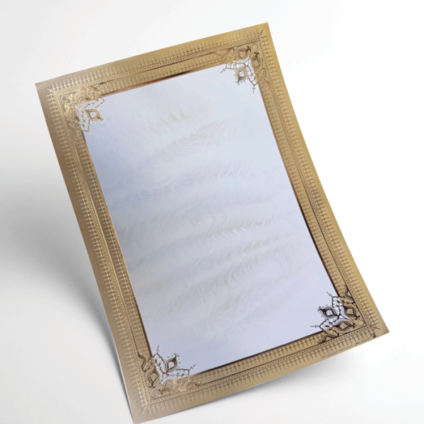 کاغذ تذهیب گلاسه طلاکوب کد H-311