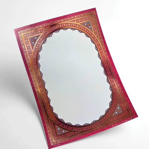 کاغذ تذهیب گلاسه طلاکوب کد H-321