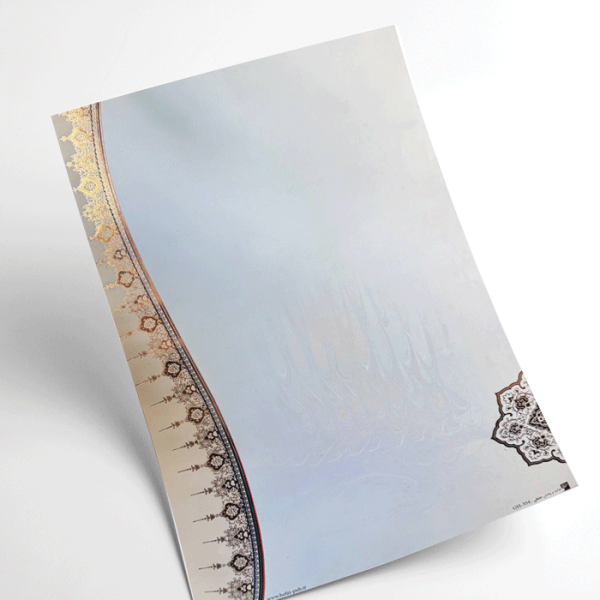 کاغذ تذهیب گلاسه طلاکوب کدH-354