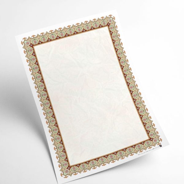 کاغذ تذهیب گلاسه کد H-21