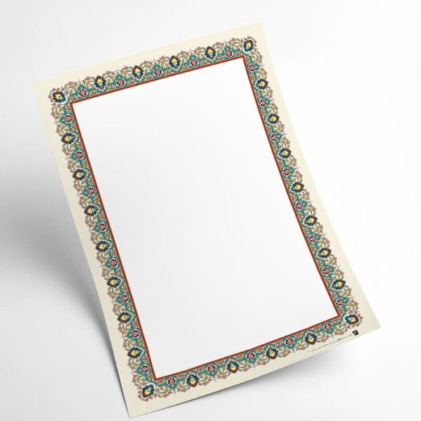 کاغذ تذهیب گلاسه کد H-27