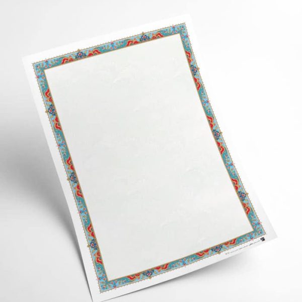 کاغذ تذهیب گلاسه کد H-36